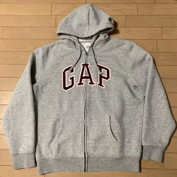 GAP 지퍼 후드티 L 사이즈 그레이