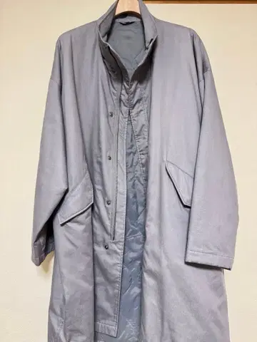 무인양품 나무 열매에서 만든 카포크 혼방 솜 코트