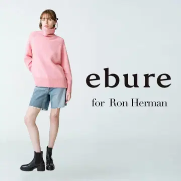 ebure x Ron Herman 캐시미어 100% 터틀넥 니트