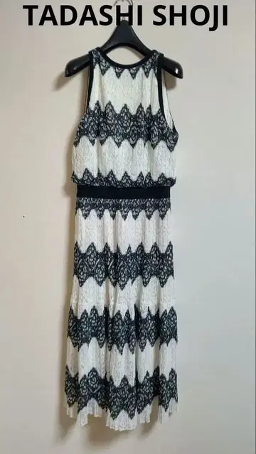 새상품급 [ 귀중 ] 타다시 쇼지 전체 레이스 플리츠 원피스 2