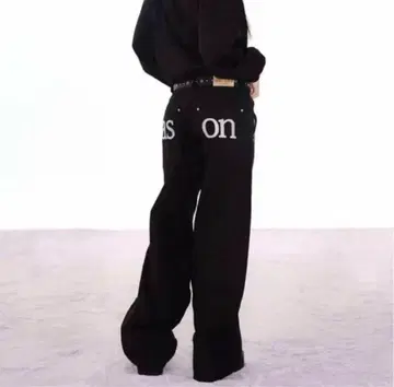 ason SMOG 와이드 팬츠 블랙 ason M 사이즈