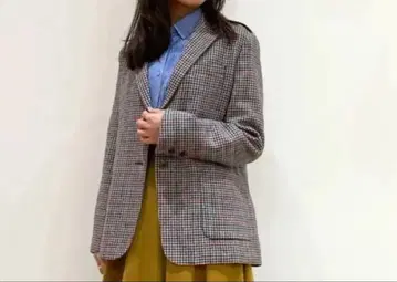 새상품급 유니클로 이네스 INES 트위드 자켓 하운드투스 자켓