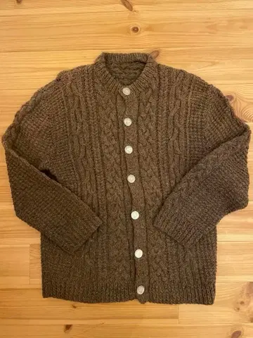 빈티지 티롤리안 스웨터 가디건 케이블 vintage