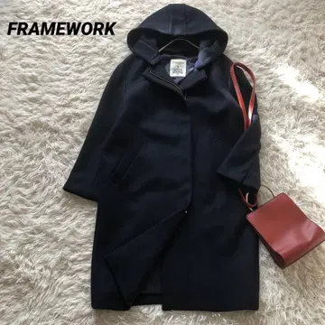 새상품급 프레임워크 [36] 해밀턴 2way 후디드 코트 다크 네이비