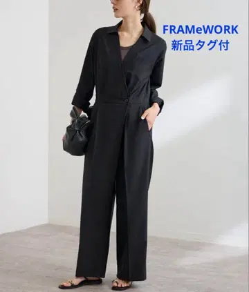 [ 택 포함 새상품 ] FRAMeWORK 블랙 올인원 사이즈 38