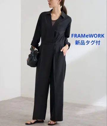 [ 택 포함 새상품 ] FRAMeWORK 블랙 올인원 사이즈 38