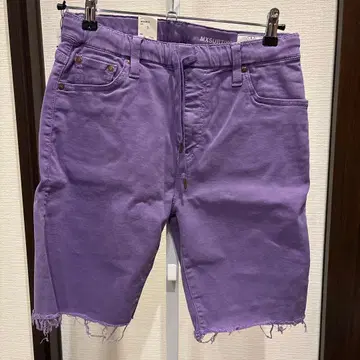 퍼플 프린지 헴 숏팬츠 S