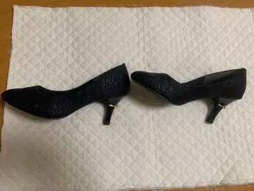 네이비 파티 펌프스 5cm 힐