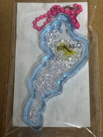 비와코 키링 비와코 아크릴 키링 류오 카가미노사토 소 스카이블루