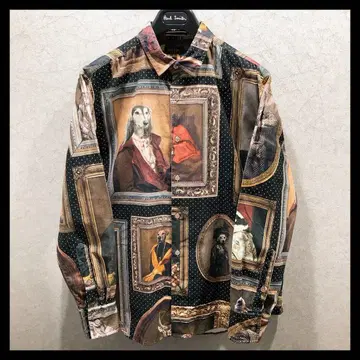 [새상품급] 폴스미스 긴팔 셔츠 L 사이즈 올 패턴 브라운 계열