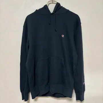 [ 챔피온 ] ( XL ) 후드 맨투맨 C 로고 자수 리브 디자인 긴팔