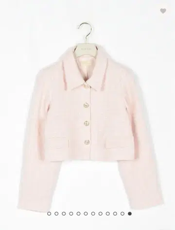 An MILLE 라메 트위드 자켓 PNK