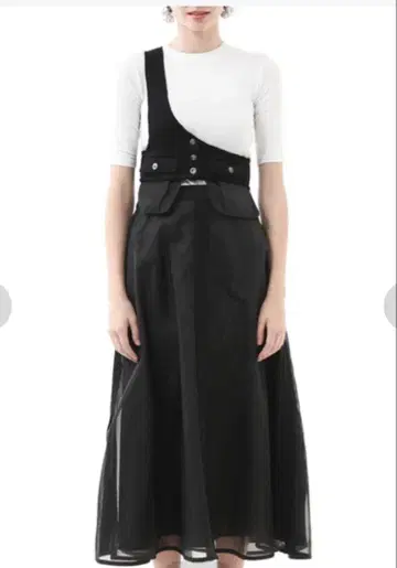 AMERI VINTAGE [ STUDIOUS 별주 ] 원숄더 시어 스커트