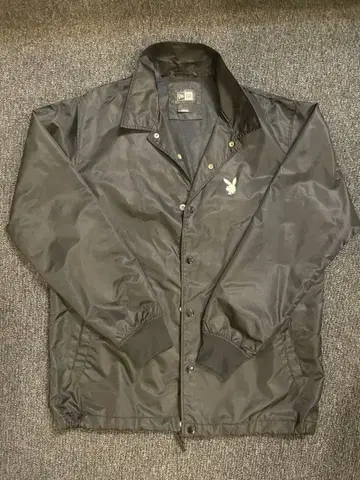 PLAYBOY 나일론 자켓 블랙