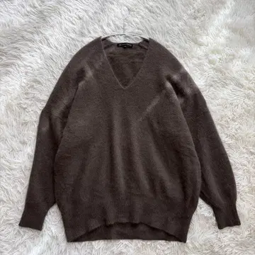 23구 나카무라 안 콜라보 울 니트 풀오버 헤어리 V넥 38