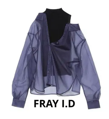 [ 새상품급 ] 프레이 아이디 아지메 셔츠 레이어드 니트