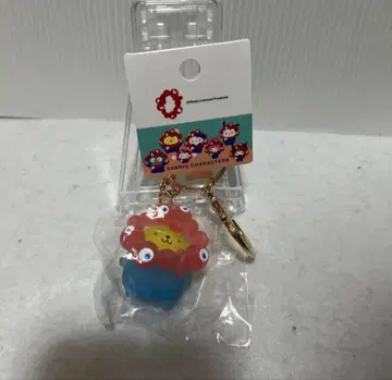 산리오 미야쿠미야쿠 입체 마스코트 클리어 컬러 키링 폼폼푸딩