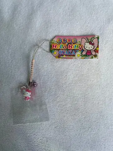 헬로키티 고토치 네즈케 스트랩 오사카 한정판 꽃 나비