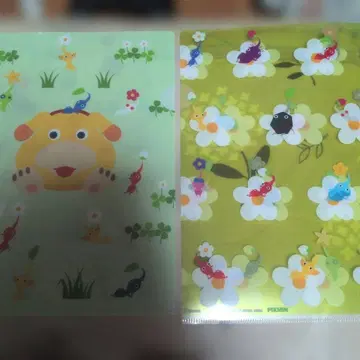 피크민 제일복권 A4 클리어 파일 2장 세트