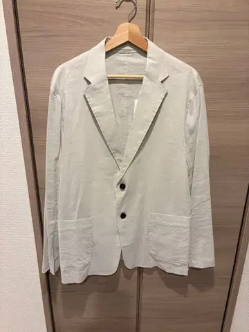 Theory 언컨 썸머 자켓 린넨 혼방 스트레치 화이트