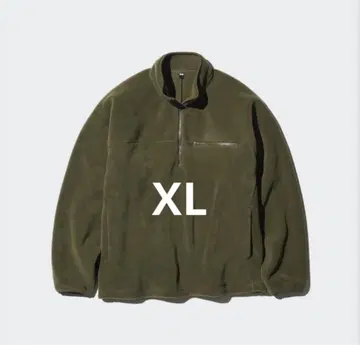플리스 오버사이즈 하프 지퍼 풀오버 XL 유니클로