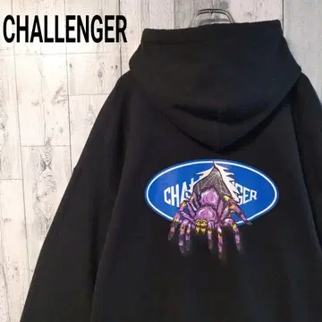 a86 [레어 XL] 챌린저 스파이더 빅 로고 후드티 최고 디자인