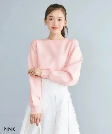 [미개봉 새상품] 맨투맨 라이크 니트 핑크