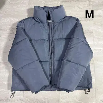 Loose M 충전솜 다운 자켓 블루 오버 사이즈