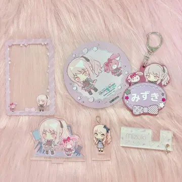 프로세카 아키야마 미즈키 산리오 아크릴 스탠드 경질 케이스 키링 코스터