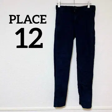 새상품급 PLACE [ 12 ] 여성용 네이비 치노 팬츠 팬츠 스트레치