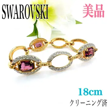 레어/새상품급 스와로브스키 팔찌 크리스탈 컬러 스톤 다면 컷