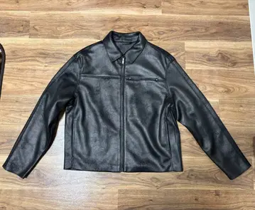 ZARA 인조 가죽 자켓 블랙