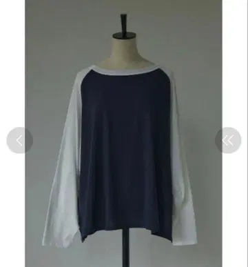 BLACK BY MOUSSY 래글런 슬리브 오버 상의