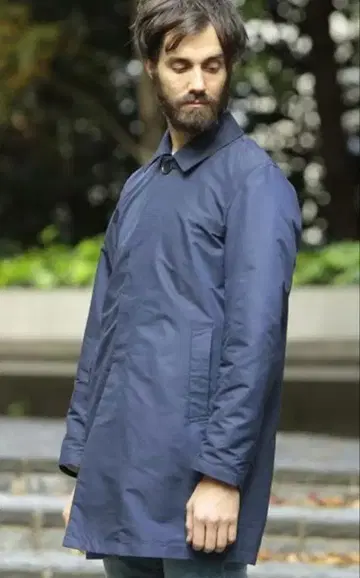 BEAUTY&YOUTH 네이비 스텐카라 코트 M