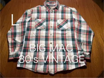 BIG MAC 80s VINTAGE 플란넬 셔츠 뱀 플란넬 빈티지