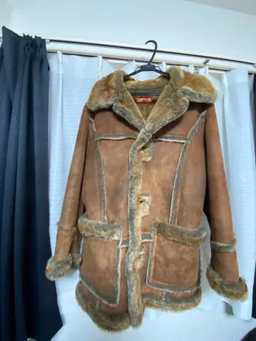 인디언 모터 사이클 무스탕 코트 size38