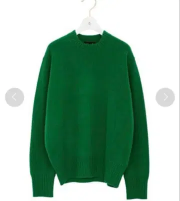 새상품급 드로어 캐시미어 크루넥 니트 풀오버 사이즈 1 그린