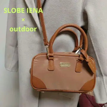 OUTDOOR 아웃도어 SLOBE 별주 스퀘어 숄더백 브라운