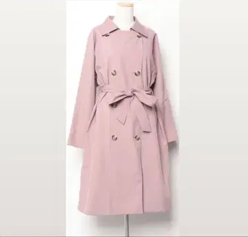 글로벌 워크 트렌치코트 핑크
