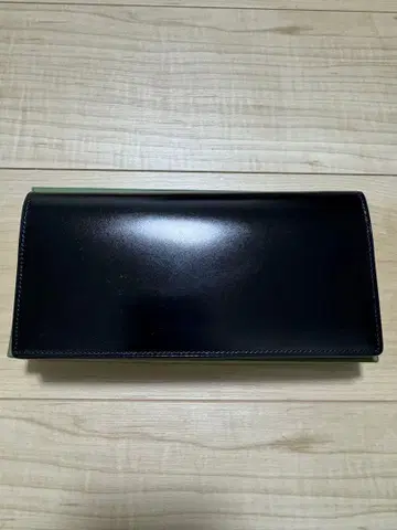 키프리스 지퍼 달린 사사마치 장지갑 코도반 & 시라사기 가죽