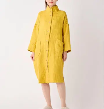 마쉬멜로우 와플 거즈 라이트 코트 원피스 L 사이즈