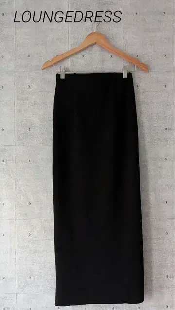 LOUNGEDRESS 라운지 드레스 분또 지퍼 타이트 스커트 블랙