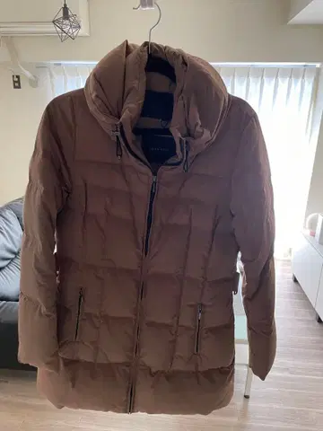 ZARA BASIC 브라운 다운 자켓 M