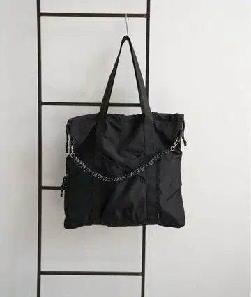 코드 편직 복조리 포켓 토트백