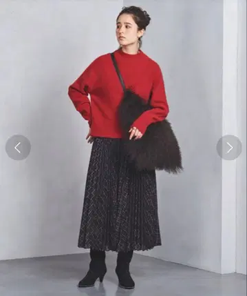 유나이티드 애로우즈 폭스 크루넥 니트