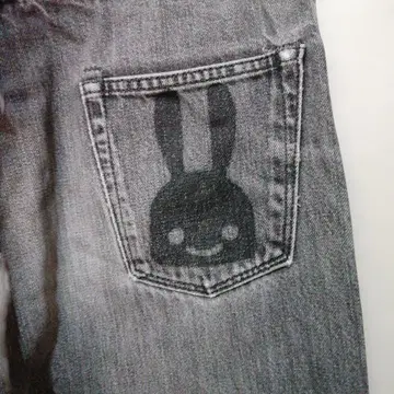 CUNE 큔 청바지 USED 가공 데미지 가공 그레이 토끼 블랙