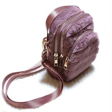 퍼 타입 스마트폰 숄더백 더스티 핑크 3 포켓