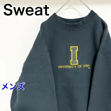 YBK4 [US 수입] NAS 맨투맨 [남성용 L 상당] 긴팔 블랙 컬러