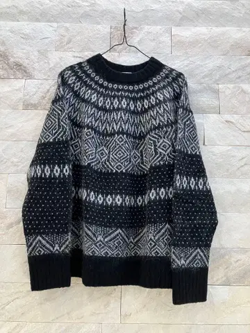 DRESSTERIOR 노르딕 자카드 니트 38