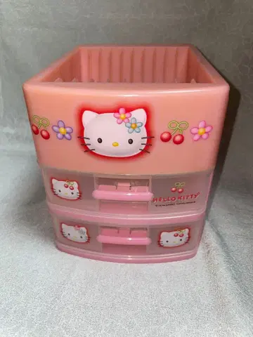 헬로키티 서랍 보관 케이스 1998 CD 카오하나 헤이세이 레트로